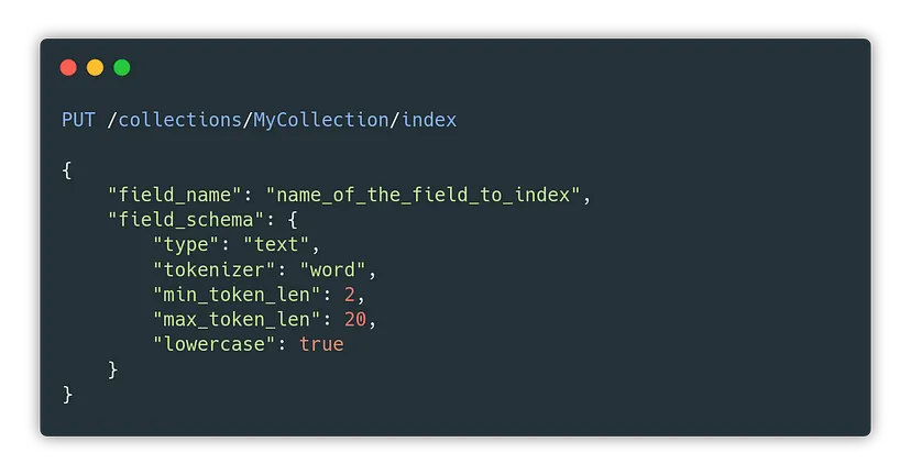 Full-text search behaviour on an indexed payload field There are more options if you create a full-text index on a field you will filter by.